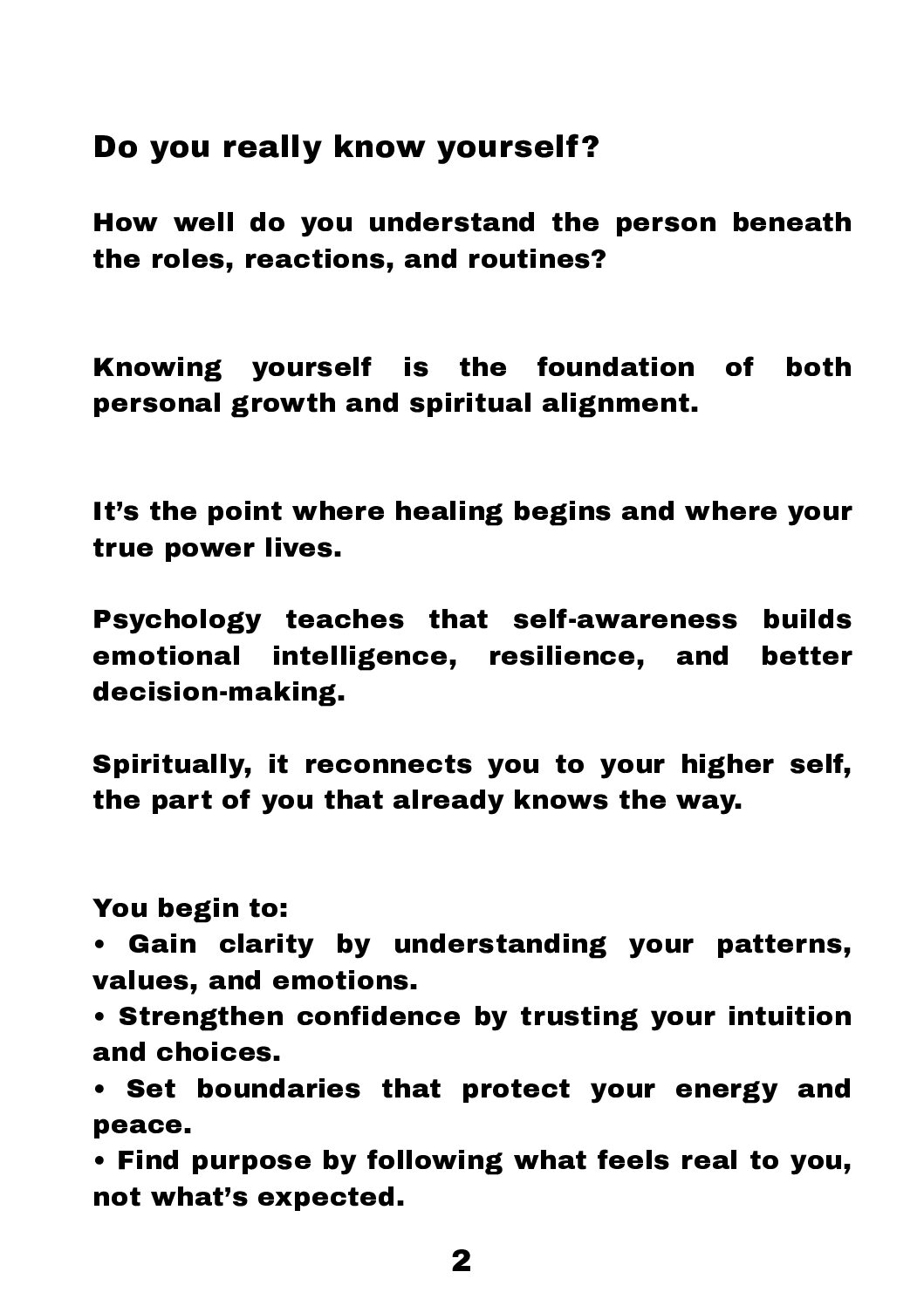 Know Yourself Guide - Image 3